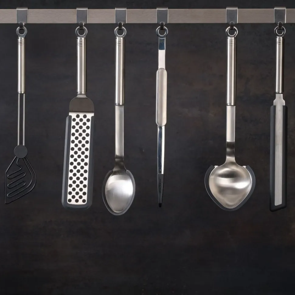 Rösle Groentelepel met siliconen rand 32cm RVS