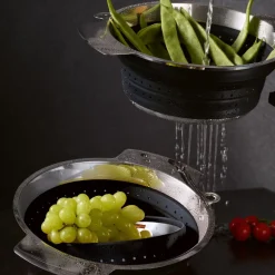 Rösle Opvouwbaar vergiet Ø 24 cm zwart