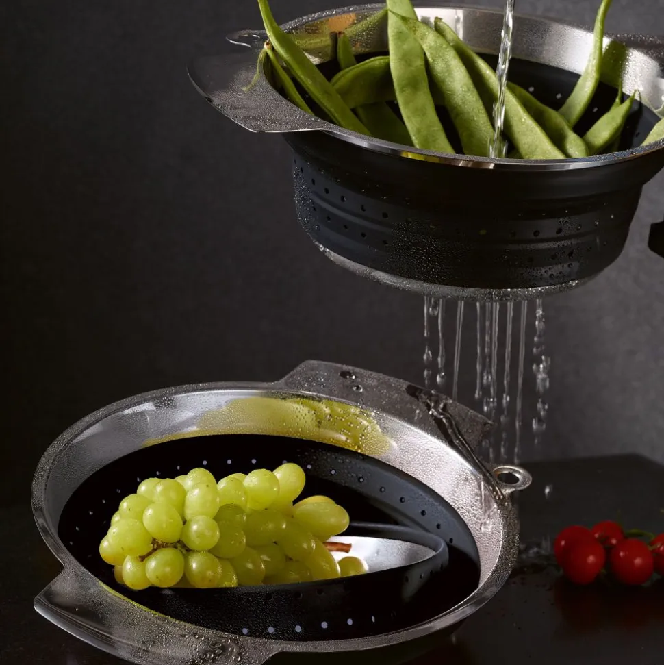 Rösle Opvouwbaar vergiet Ø 24 cm zwart