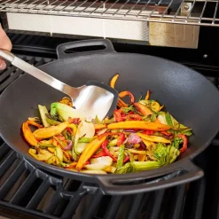 Rösle Pan/wokspatel 34,5cm RVS met siliconen rand