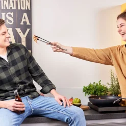 Rösle Pincet tang 32cm RVS met Siliconen rand