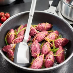 Rösle Spatel 36,5cm RVS met siliconen rand