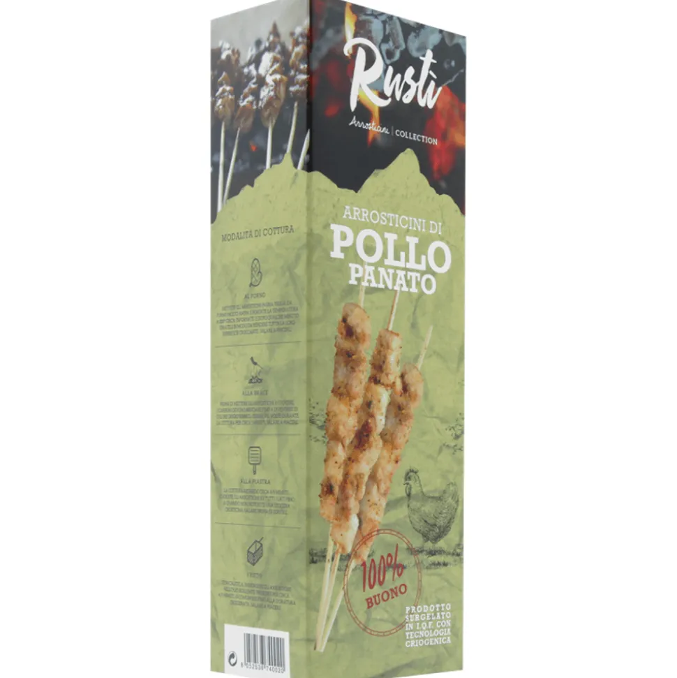 Rusti Arrosticini gepaneerde kip 25gr 12 stuks