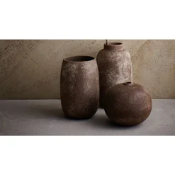 Salt & Pepper Bullet Vaas 20xH34cm antraciet