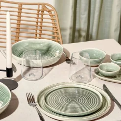 Salt & Pepper Cameo Kom 10xH3cm groen