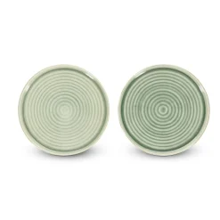 Salt & Pepper Cameo Plat bord 21,5cm groen