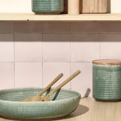 Salt & Pepper Cameo Serveerschaal 32xH7,5cm groen