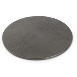 Salt & Pepper Charm Onderzetter 20cm geribbeld zwart