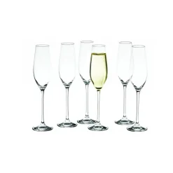 Salt & Pepper Cuvee champagneglas set/6