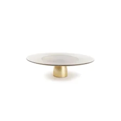 Salt & Pepper Glint Taartplateau 33xH10cm gold