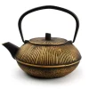 Salt & Pepper My Tea Theepot 80cl strepen goud/zwart