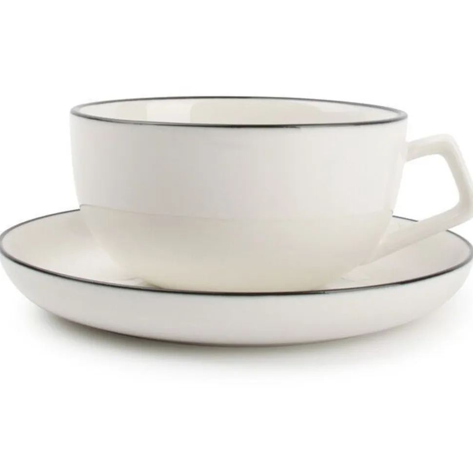 Salt & Pepper Studio Base Kop 22cl en schotel wit