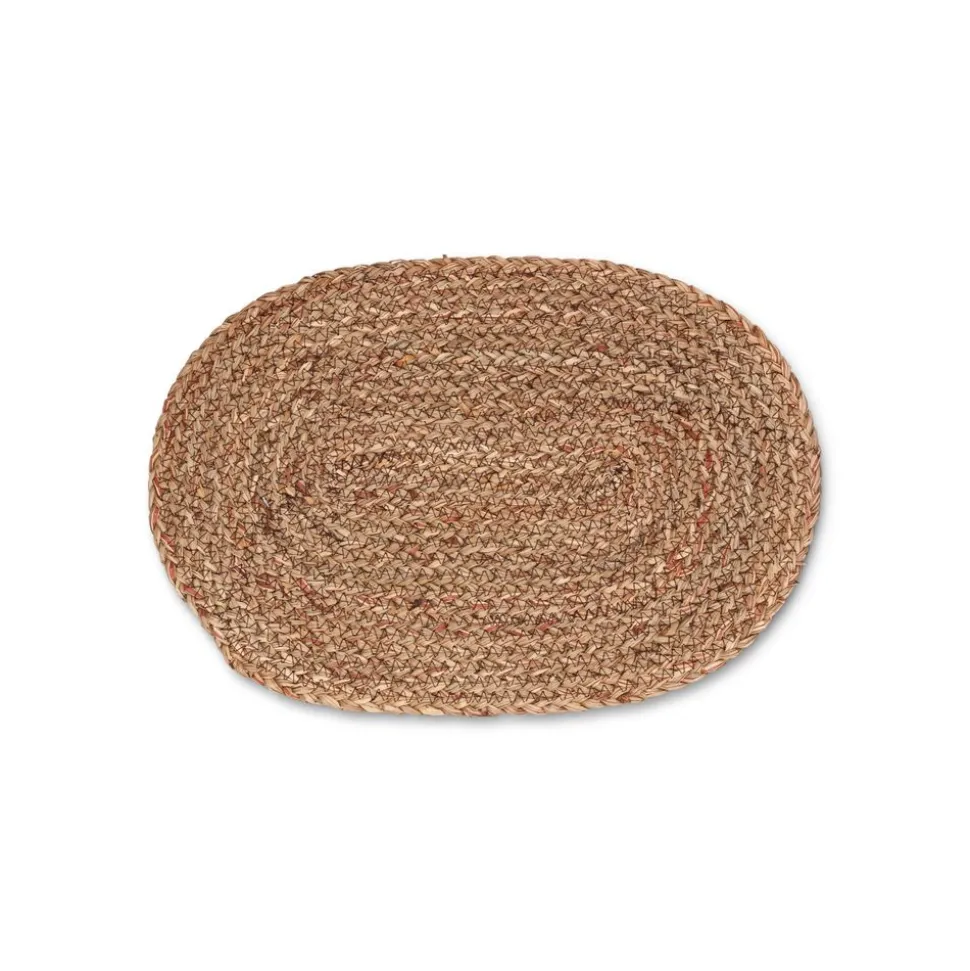 Salt & Pepper TableTop Placemat 45x30cm ovaal maisblad donkerbruin