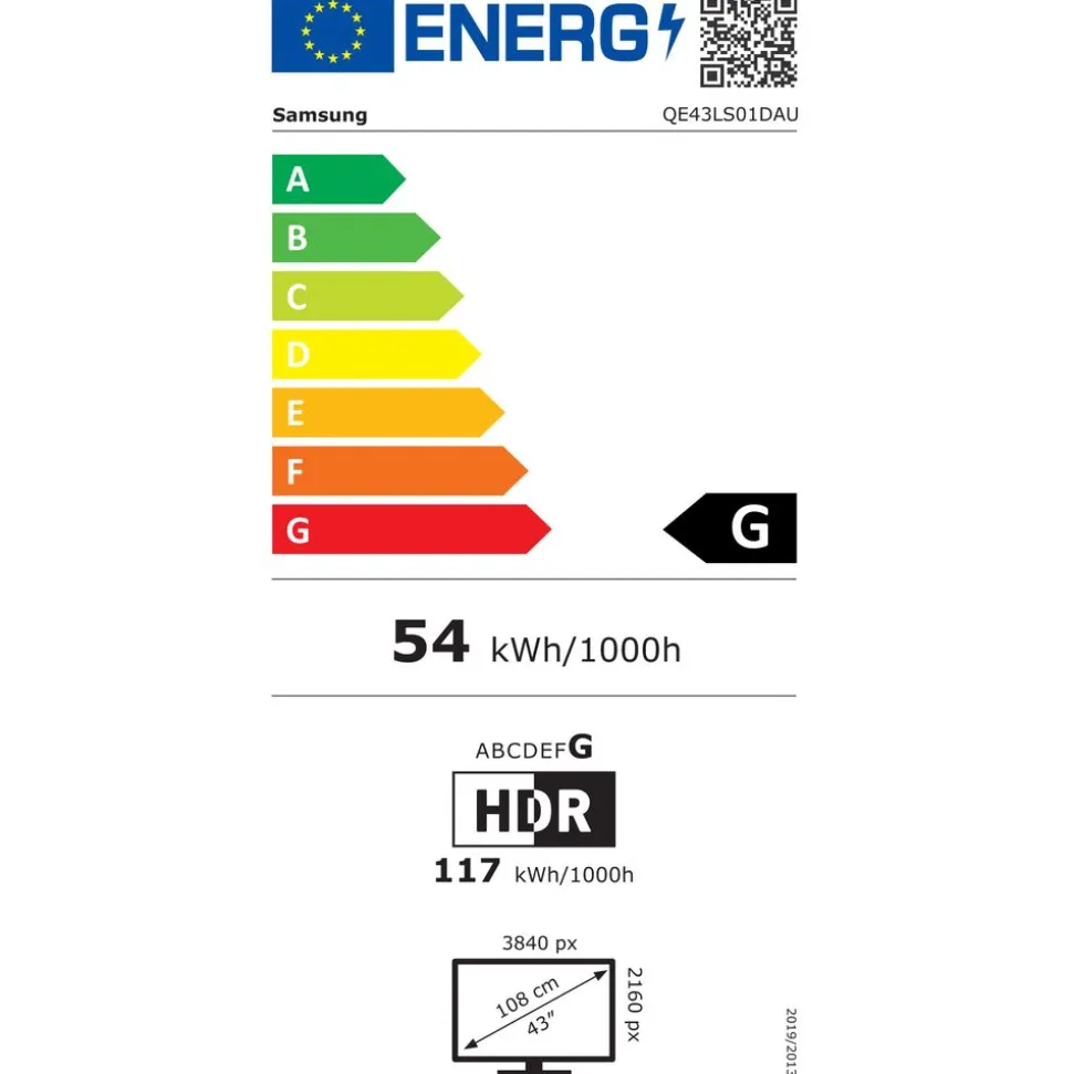 Samsung The Serif QLED 4K (2024) 43inch Cloud White