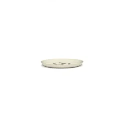 Serax Feast tableware by Ottolenghi Voorgerecht Bord M 22,5cm H2cm Wit Paprika Zwart