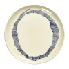 Serax Feast tableware by Ottolenghi Dinerbord L 26,5cm H2cm Wit Swirl-Stripes Blauw