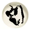 Serax Feast tableware by Ottolenghi Diep Bord 22cm H4cm Wit Paprika Zwart