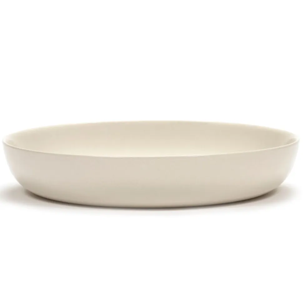 Serax Feast tableware by Ottolenghi Diep Bord 22cm H4cm Wit Paprika Zwart