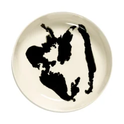 Serax Feast tableware by Ottolenghi Diep Bord 22cm H4cm Wit Paprika Zwart