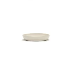 Serax Feast tableware by Ottolenghi Diep Bord 22cm H4cm Wit Paprika Zwart