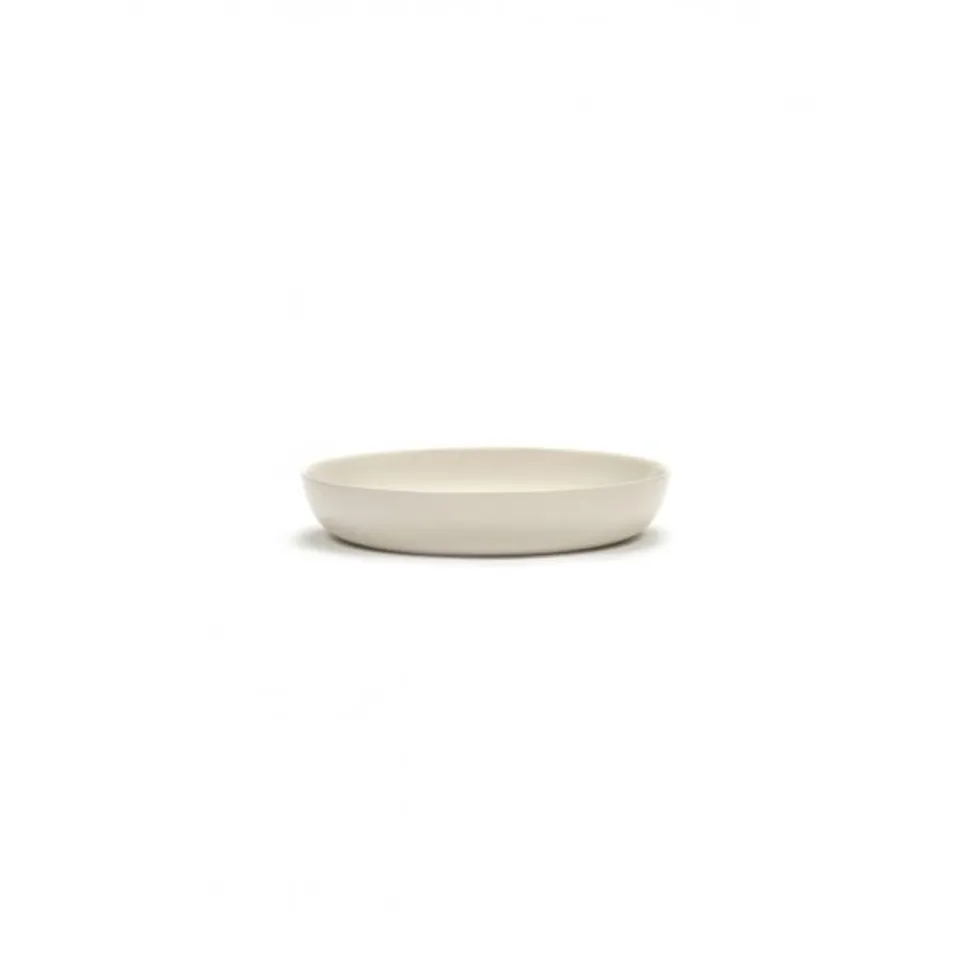 Serax Feast tableware by Ottolenghi Diep Bord 22cm H4cm Wit Paprika Zwart