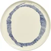 Serax Feast tableware by Ottolenghi Serveerbord 35cm H2cm wit swirl-stripes blauw