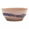 Serax Feast tableware by Ottolenghi Kom S 16cm H7,5cm Delicious Pink Swirl-Stripes Blauw