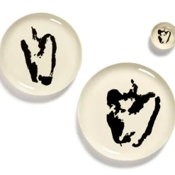 Serax Feast tableware by Ottolenghi Dinerbord L 26,5cm H2cm Wit Paprika Zwart