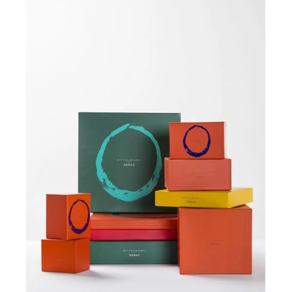 Serax Feast tableware by Ottolenghi Dinerbord L 26,5cm H2cm Wit Paprika Zwart