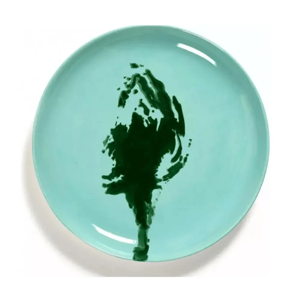 Serax Feast tableware by Ottolenghi Voorgerecht bord M 22,5cm H2cm Azure Artisjok Groen