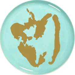 Serax Feast tableware by Ottolenghi Serveerbord 35cm H2cm Azure Paprika Goud