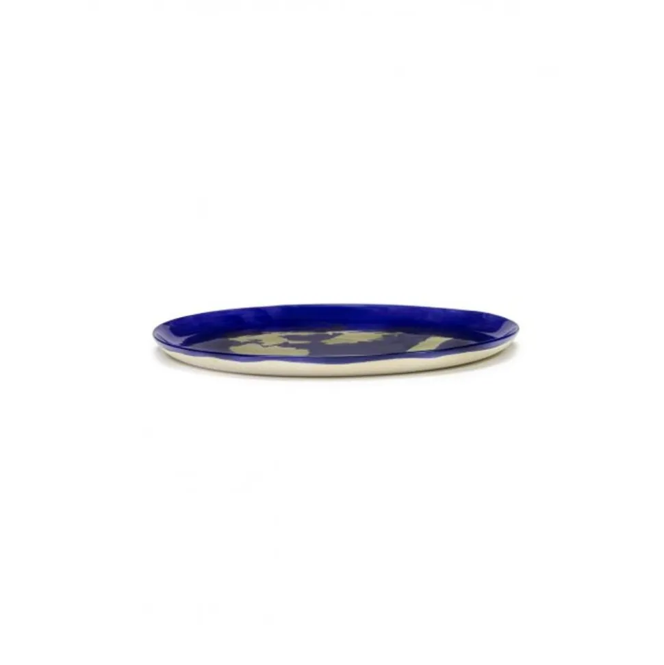 Serax Feast tableware by Ottolenghi Serveerbord 35cm H2cm Lapis Lazuli Paprika Goud