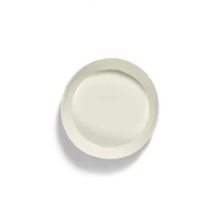 Serax Feast tableware by Ottolenghi Diepe serveerschaal S 30cm H6cm Wit Swirl-Stripes Blauw