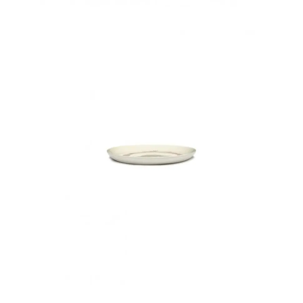 Serax Feast tableware by Ottolenghi Ontbijtbord S 19cm H2cm Wit Swirl-Stripes Rood