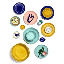Serax Feast tableware by Ottolenghi Schotel S 11,5cm H2cm Wit Artisjok Blauw