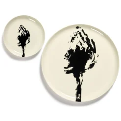Serax Feast tableware by Ottolenghi Ontbijtbord S 19cm H2cm Wit Artisjok Zwart