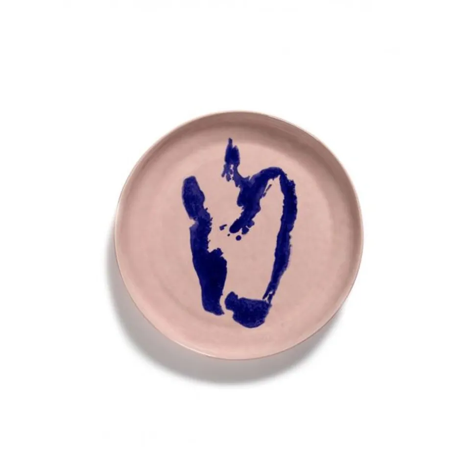 Serax Feast tableware by Ottolenghi Serveerschotel S 35cm H4cm Delicious Pink Paprika Blauw