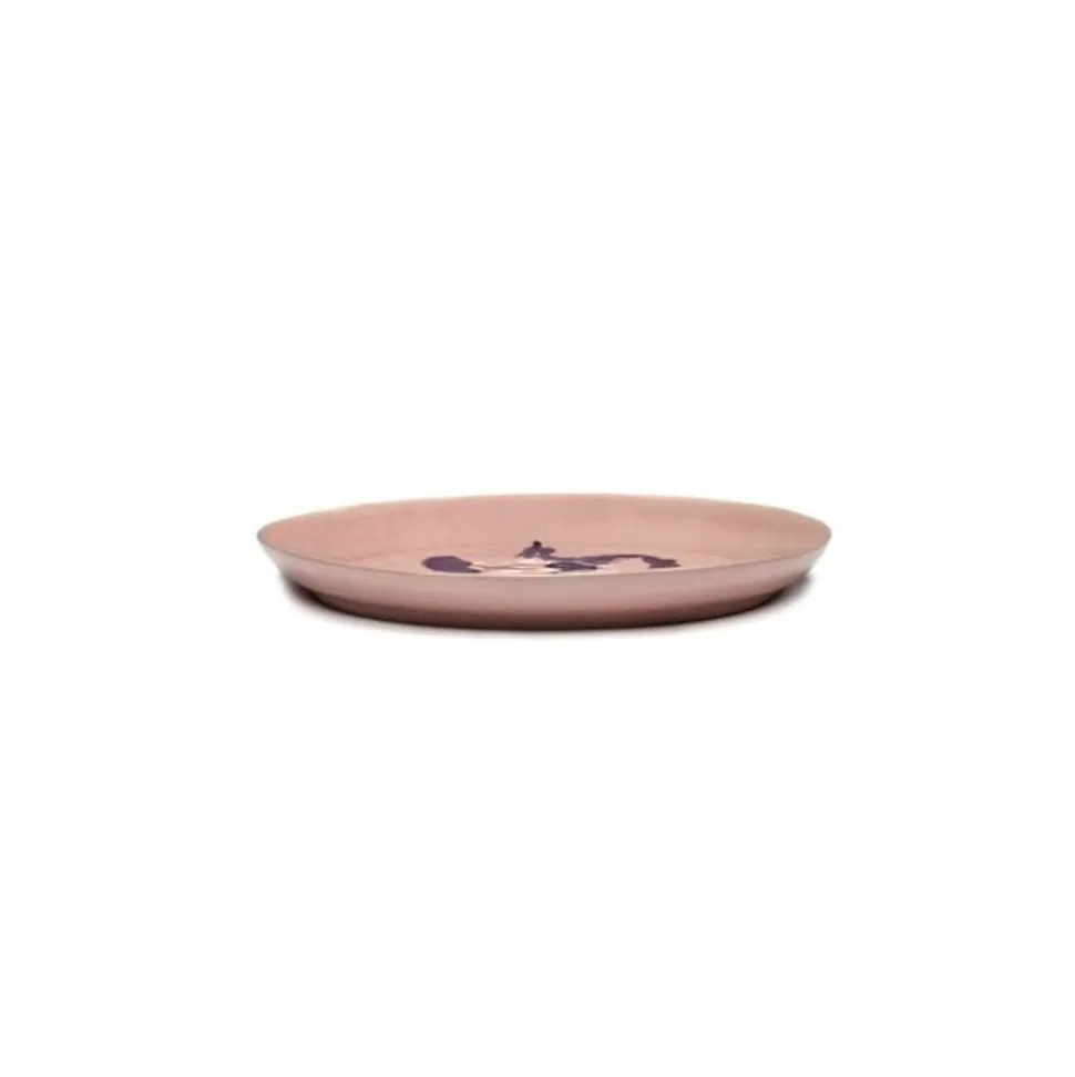 Serax Feast tableware by Ottolenghi Serveerschotel S 35cm H4cm Delicious Pink Paprika Blauw