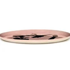 Serax Feast tableware by Ottolenghi Serveerbord 35cm H2cm Delicious Pink Paprika Goud