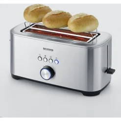 Severin AT 2621 broodrooster 4 snede(n) 1400 W Zwart Roestvrijstaal