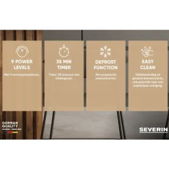 Severin MW 7785 - Vrijstaande magnetron - 25l - zwart