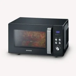 Severin MW 7763 2-in-1 magnetron met glazen bodem en grill
