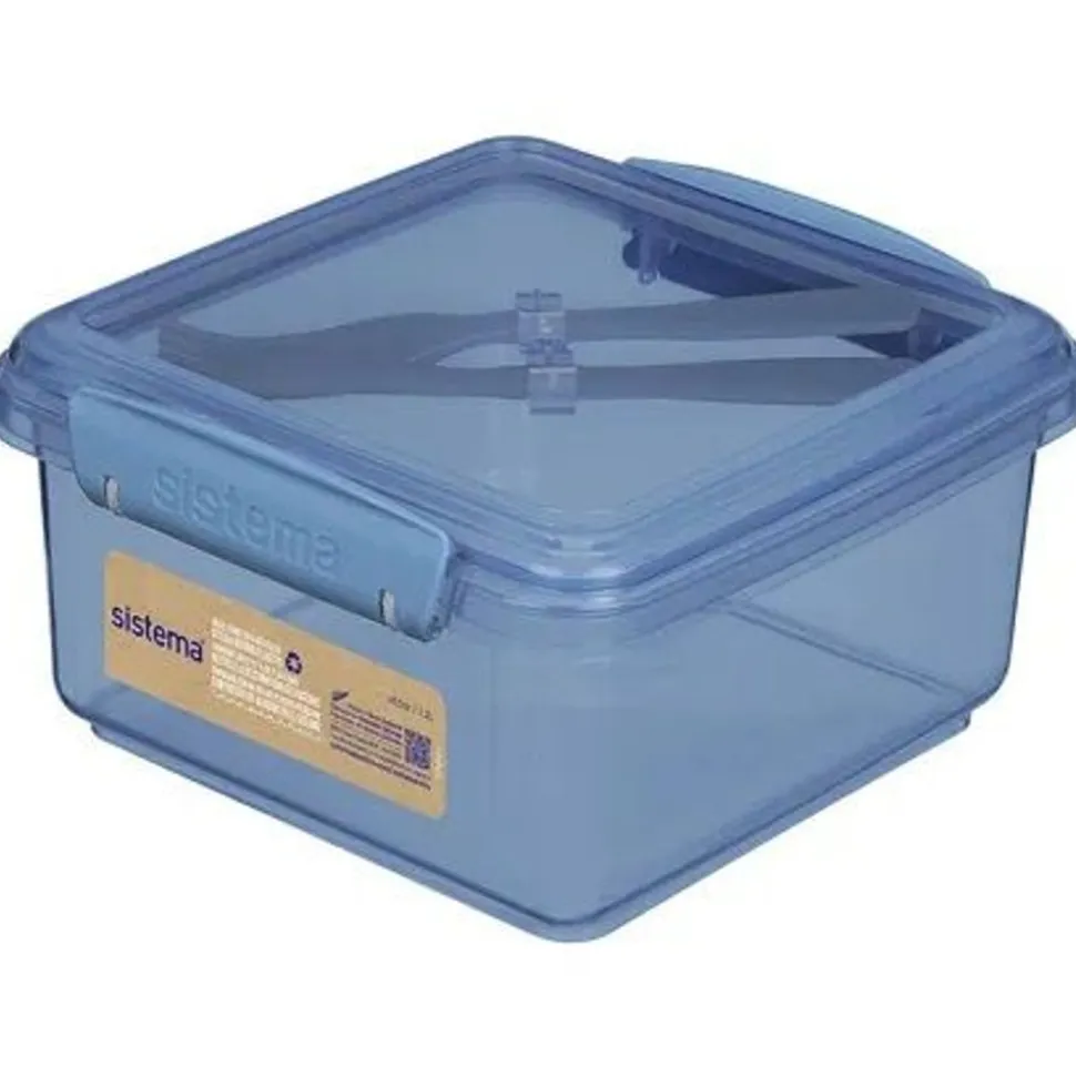 Sistema Ocean Bound Plastic To Go lunchbox met bestek Lunch Plus 1.2L