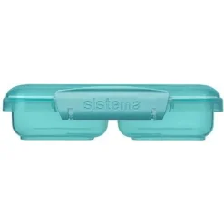 Sistema Ocean Bound Plastic To Go voorraaddoos met 2 compartimenten Small Split 350 ml