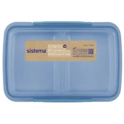 Sistema Ocean Bound Plastic To Go voorraaddoos met 2 compartimenten Small Split 350 ml