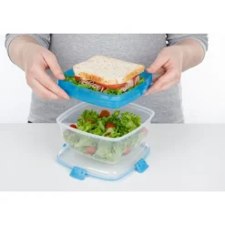 Sistema To Go Salad & Sandwich slakom met boterhamlade 1.63L