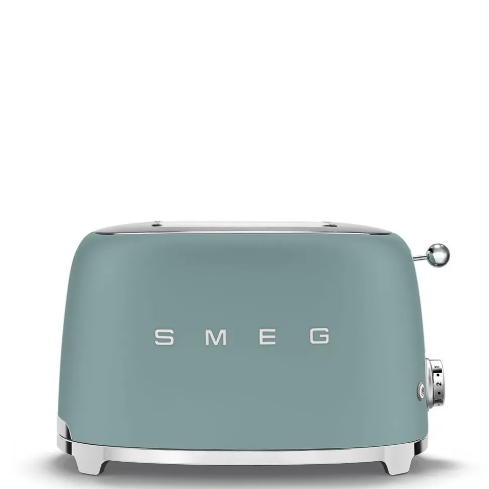 Smeg Broodrooster 2 sleuven 2 sneden emerald green