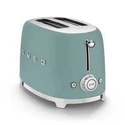 Smeg Broodrooster 2 sleuven 2 sneden emerald green
