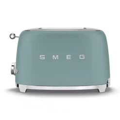 Smeg Broodrooster 2 sleuven 2 sneden emerald green
