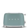 Smeg Broodrooster 2 sleuven 2 sneden emerald green